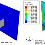 High-velocity impact of titanium projectile on the aluminum plate