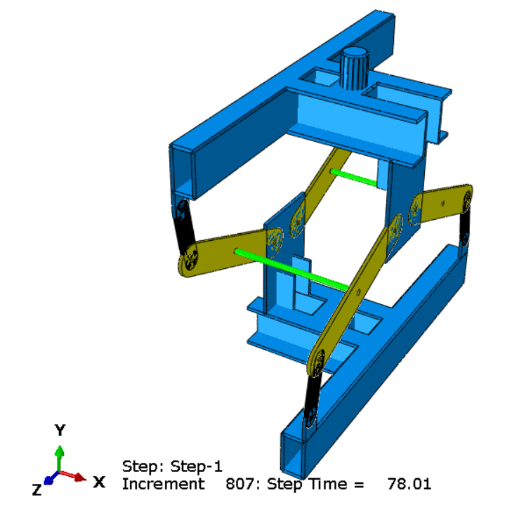 Pure torsional yielding damper under cyclic loading