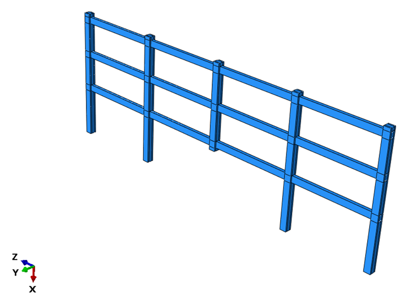 Progressive collapse of reinforced concrete frame in Abaqus